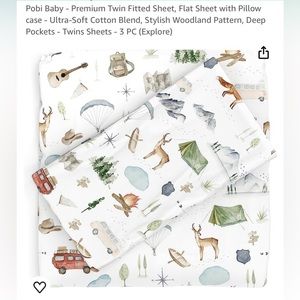 Twin bed fitted sheet